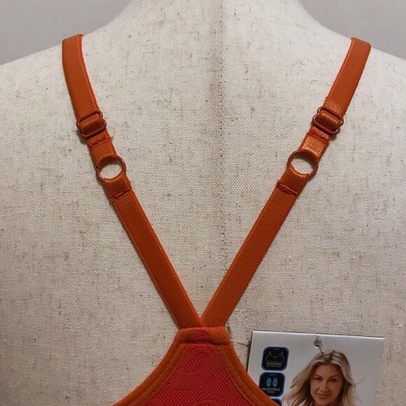ASICS NWT Orange Sports Bra Women XS/S (32B/C) - Picture 6 of 12